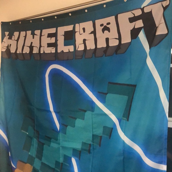 Minecraft shower curtain - Picture 2 of 7